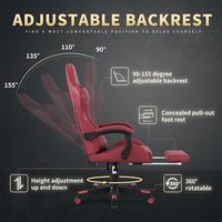 Chaise de jeu promotionnelle OEM, chaise de bureau ergonomique en cuir PU pour le jeu sur ordinateur et le travail