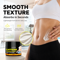 Crème Amincissante Végétalienne Naturelle aux Herbes, Caféine, Beurre de Karité Bio, Extrait de Menthe Poivrée, Brûle-Graisse, Anti-Cellulite, Raffermissante, Perte de Poids