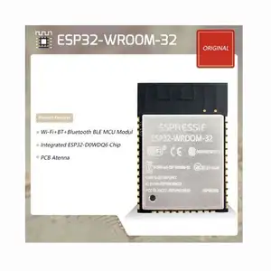 ESPRESSIF ESP32-WROOM-32 4mb 8mb 16mb ESP WROOM 32 듀얼 코어 32mbits Wi-Fi BLE SMD 모듈 ESP WROOM 32 (PCB 안테나 포함)