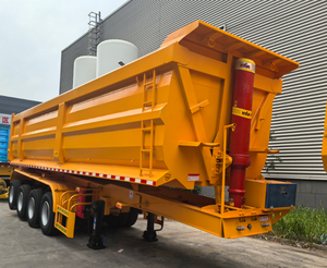 Hydraulische 4 Achsen 5 Achsen 45cbm U-Form 70 80 Tonnen Kipper LKW Sattel auflieger Kipper Sattel auflieger - Product Image 4