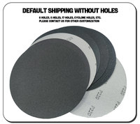 Disques abrasifs en papier abrasif en carbure de silicium de 5 pouces pour le meulage et le polissage Disque de papier abrasif en fibre Papier abrasif de 6 pouces