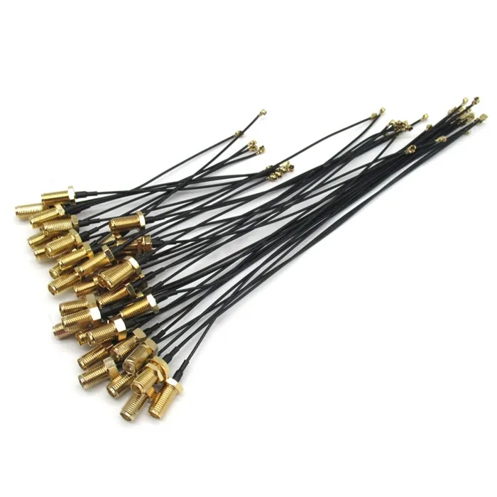 Conector hembra 1,13 de alta calidad a Ipex /UFL /SMA /MMCX/conector Cuatomizado mm RG113 cable coaxial de comunicación RF personalizado