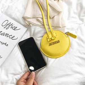 Creative mini coin <b>purse</b> with neck strap, super popular on Instagram, small round coin <b>purse</b>, necklace bag, <b>cute</b> lipstick bag - Product Image 4