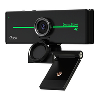 Manual Webcam Gsou 3840 2160p UHD, Webcam Fokus Manual, Webcam 4K 60fps, Kamera Web USB 4K 4x, Kamera PC dengan Mikrofon