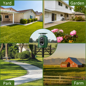 360 répulsif à ultrasons pour animaux avec capteur Pir Ip65 étanche répulsif pour animaux sauvages singe chat épouvantail cerf répulsif extérieur - Product Image 6