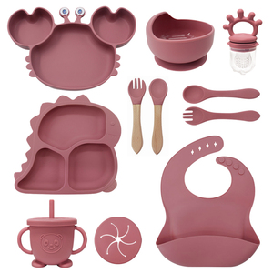 Ensemble complet de 11 pièces pour le sevrage des bébés, bols à ventouse en silicone de qualité alimentaire, compatibles lave-vaisselle - Product Image 2