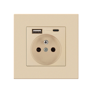 Chất lượng cao Châu Âu Ổ cắm điện Thiết bị chuyển mạch, Ổ cắm điện phù hợp với tiêu chuẩn EU, Đức ổ cắm, 250V 16A EU Loại - Product Image 6