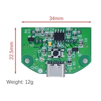 Kit DIY Mini Humidificateur USB Type-C 5V avec Circuit Imprimé de Commande, Générateur de Brume, Film d'Atomisation à Double Jet Oscillant