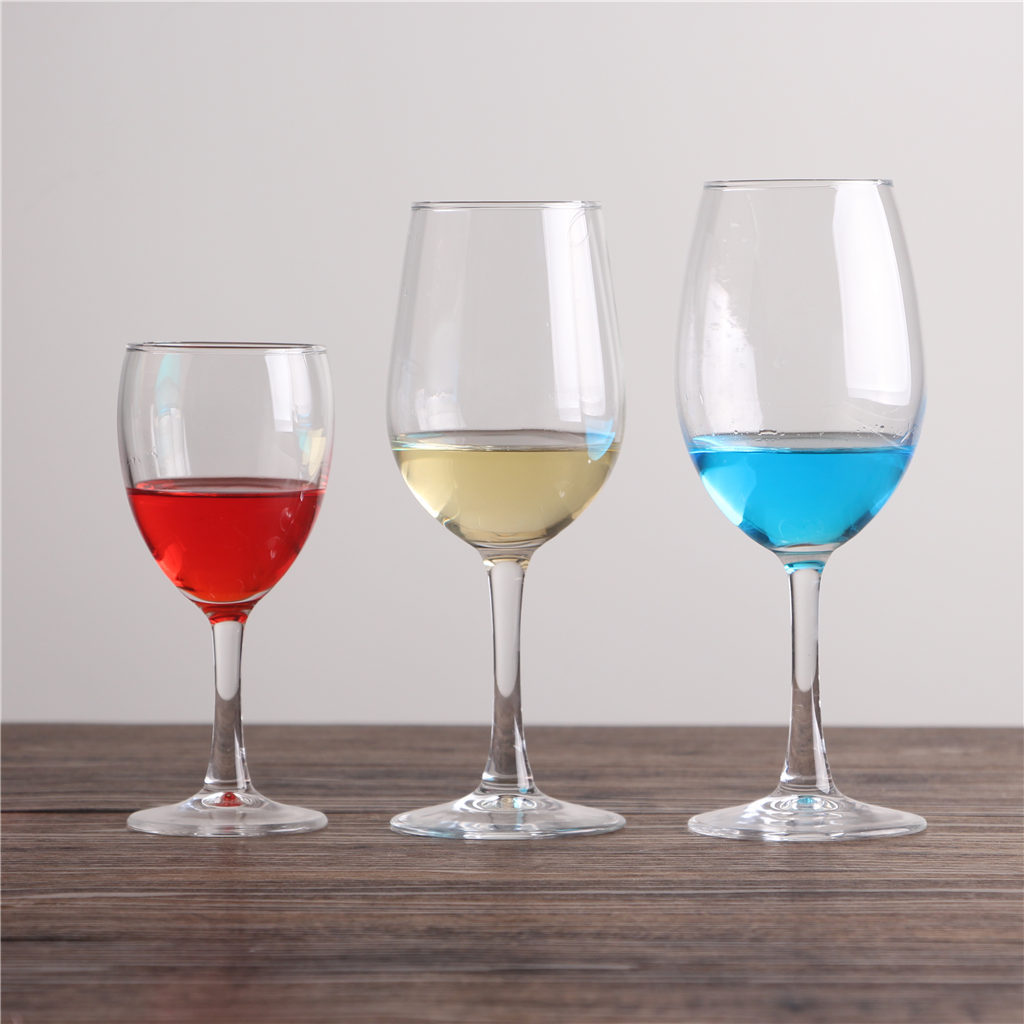 Processing custom LOGO 200~450ml high white material red wine Bordeaux glass