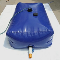 Réservoir d'eau pliable en bâche PVC portable, souple, pour la récolte, le stockage et l'irrigation agricole