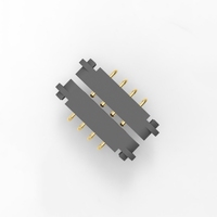Connecteur magnétique à angle droit 4 broches 2,54 mm – Alignement par clé pour appareils électroménagers intelligents/éclairages – Contacts plaqués or en laiton