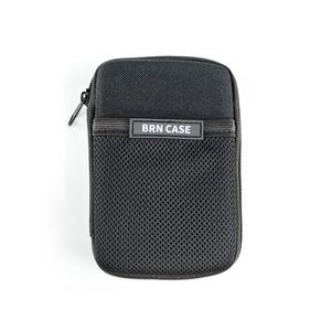 Estuche de Almacenamiento Ligero Totalmente Negro con Logotipo Personalizado para Auriculares y Cables - Product Image 1