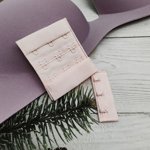 HH4K C006 Extension de soutien-gorge en nylon et métal, fermeture à crochet, œil flexible, accessoire essentiel pour sous-vêtements, accessoires de corset, 3 rangées - Product Image 3