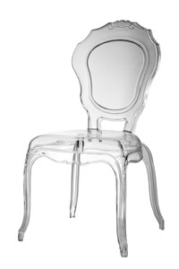 Chaises de princesse <span class=keywords><strong>La</strong></span> <span class=keywords><strong>Belle</strong></span> Époque en résine PC transparente/fumée/noire - Product Image 3