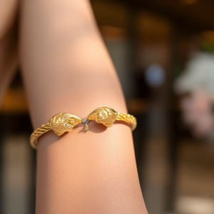 กำไลข้อมือแฟชั่น สแตนเลสสตีล 316L ชุบทอง PVD ทนทาน เป็นมิตรต่อสิ่งแวดล้อม - Product Image 3