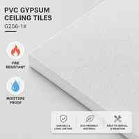 Dalles de plafond suspendu en PVC stratifié imperméable de haute qualité pour la décoration intérieure des bâtiments