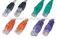 Kabel Ethernet LAN LE CAT5e FTP dengan Pelindung Aluminium Foil, Konduktor Padat Ripcord 8 Konduktor PVC 1m/3m