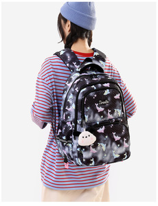 Unisex Primary Middle School Student Trolley School Bag Polyester Large Capacity Lightweight Wear-Resistant - Product Image 3