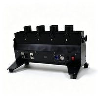 Canon à confettis métallique Shiyi 300W à 4 coups avec télécommande DMX512 AC 220V pour mariages, anniversaires et fêtes