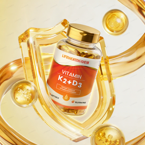 ไลฟ์เวิร์ธ ไพรเวท เลเบล ดี3 เค2 (5000 ยูเอ็ม ดี3 + 100 ไมโครกรัม เอ็มเค 7) ซอฟต์เจล แคปซูลเสริมอาหาร บำรุงกระดูกและหัวใจ ผลิตภัณฑ์แบบ OEM จำนวนมาก - Product Image 3