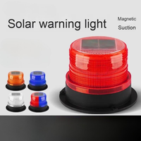 Clignotant Trafic Rotatif Camion Strobe Alimenté Ambre Toit Balise Clignotant Led Lumières Magnétiques Voyant D'avertissement Solaire