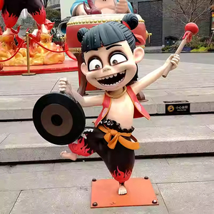 Scultura Personalizzata in FRP di Personaggio dei Cartoni Animati Nezha per Parchi Divertimento, Centri Commerciali, Parchi e Luoghi Panoramici Esterni - Product Image 6