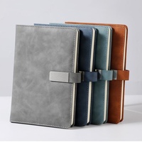 Carnet de notes professionnel en cuir imperméable, vente en gros, marque privée, fermeture magnétique, pour le bureau et l'école