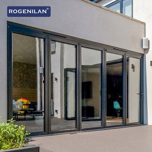 Rogenilan, Fábrica China de Puertas Plegables Francesas Personalizadas, Puerta Plegable de Aluminio con Doble Vidrio Aislante para Patio y Balcón - Product Image 2