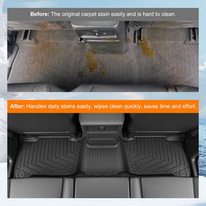 Tapis de dossier arrière Tapis de sol protecteur de seuil de porte 2e rangée <span class=keywords><strong>sous</strong></span> <span class=keywords><strong>le</strong></span> tapis pour 2025 Toyota 4Runner TPE - Product Image 4