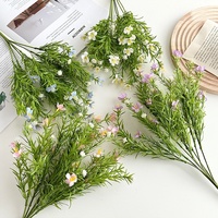 Bunga Baby's Breath Sutra Buatan untuk Dekorasi Ruang Tamu, Hiasan Pot Tanaman di Lemari TV, Dekorasi Meja Tengah dari Sutra