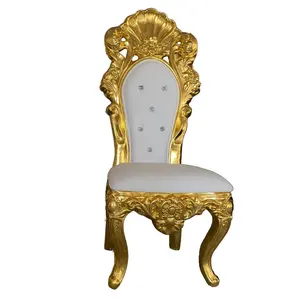 Rental Kids King throne chairs And Queen Cheaper Carved King Throne Wedding Chair For Wedding Party Events