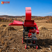 Machine à couper le foin portable 680, moteur à essence, multifonctionnelle, broyeur de paille sèche et d'herbe verte pour l'alimentation des bovins et des moutons