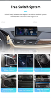 Uckazy 10.25 "AutoRadio Android 14 pour BMW X1 E84 CIC 2009-2013 Multimédia Android Écran Carplay Radio GPS Navigation Stéréo