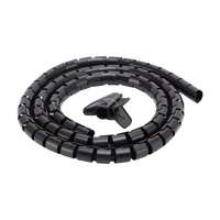 Tube de gestion de câbles en PE plastique, manchon de protection pour rangement de fils, organisateur de câbles, attache-câbles pour ordinateur, anti-morsure, anti-emmêlement