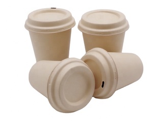 New Hot Luxury Biodegradable Disposable 16oz Double Wall Natural Color Sugarcane Bagasse Eco-Friendly Camping Drink <strong>Paper</strong> <strong>Cup</strong> - Product Image 1