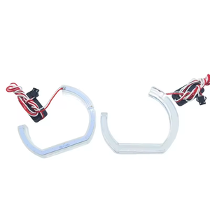 Haute qualité LED <span class=keywords><strong>Angel</strong></span> <span class=keywords><strong>Eyes</strong></span> Halo anneaux <span class=keywords><strong>phare</strong></span> RGB LED emblématique Angle yeux Kit 12V voiture DRL éclairage pour F30 F35 F81 F60 E90 E92 - Product Image 1