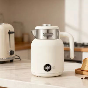 Hervidor de Agua Eléctrico Portátil de Acero Inoxidable, Diseño Ligero, Control de Temperatura, Capacidad de 1.5L, Automático, para Hogar y Hotel - Product Image 1