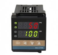 Contrôleur de température 0-1300C avec affichage numérique intelligent réglable pour thermocouples de type K