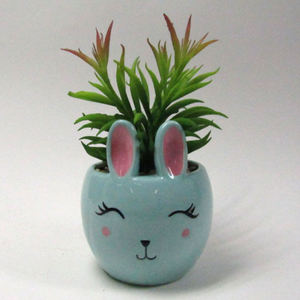 <span class=keywords><strong>Maceta</strong></span> <span class=keywords><strong>de</strong></span> cerámica esmaltada decorativa <span class=keywords><strong>de</strong></span> escritorio para el hogar, macetas 3D <span class=keywords><strong>de</strong></span> <span class=keywords><strong>unicornio</strong></span> pequeño pintado a mano para aplicaciones <span class=keywords><strong>de</strong></span> jardín - Product Image 6