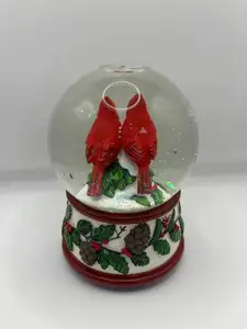 Resin Crafts Pine Snow Globe Music Box