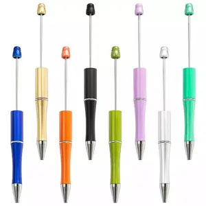 Y6408 DIY ручка, верхняя ручная работа, пластиковая шариковая ручка, декоративная бусина, пластиковая ручка