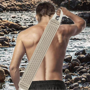 Esponja Exfoliante Corporal de Doble Cara J&Y JJY-003, Granulada, Larga y Natural, para Baño y Ducha, Cepillo para Limpiar la Espalda para Adultos, Venta al Por Mayor - Product Image 3