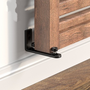 Dispositif anti-oscillation pour porte de grange américaine, rail de guidage au sol à double roue, roulement à double roue en acier au manganèse, limiteur de frein - Product Image 2