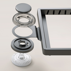 Ecoco nhà bếp đa lớp lưu trữ Giá Hút cup nồi Bìa giá tường treo miễn phí <span class=keywords><strong>Pan</strong></span> Bìa lưu trữ chủ - Product Image 4