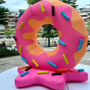 Şişme çörek şekli balon plaj parti fikirleri dev şişme dondurma Hamburger gıda modeli reklam için şişme - Product Image 1