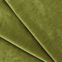 Tissu en velours extensible brillant en gros, Spandex/Polyester 240GSM pour robes, costumes, tapisserie et décoration intérieure