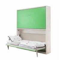 Новая удивительная Складная двухъярусная кровать, недорогой и удобный дизайн, настенная двухъярусная кровать, домашняя мебель, мебель для спальни, деревянная Современная панель