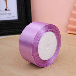 Ruộng băng <span class=keywords><strong>satin</strong></span> 1-1/2 inch (4cm) một mặt, 100% polyester, bán chạy năm 2025, dùng cho hoa và hộp quà, cuộn 25 thướ<span class=keywords><strong>c</strong></span> - Product Image 6