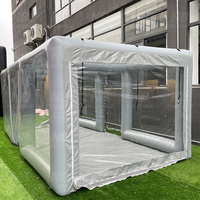 Tente de lavage de voiture gonflable robuste, garage mobile portable, installation facile, abri imperméable pour le lavage, le polissage et la peinture des voitures