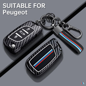 Étui de protection pour clé de <span class=keywords><strong>voiture</strong></span> Vtear, porte-clés pour télécommande, sac pour <span class=keywords><strong>Peugeot</strong></span> 408/508/206/207/301/307/308/308S/2008/E2008/3008/RCZ, accessoire - Product Image 1